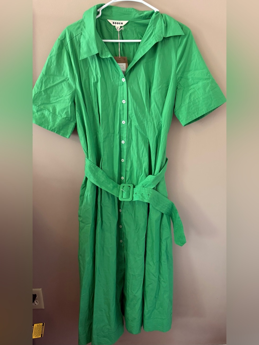 Boden pippa midi shirtdress green size 12 nwt style D0829 - Picture 8 of 11